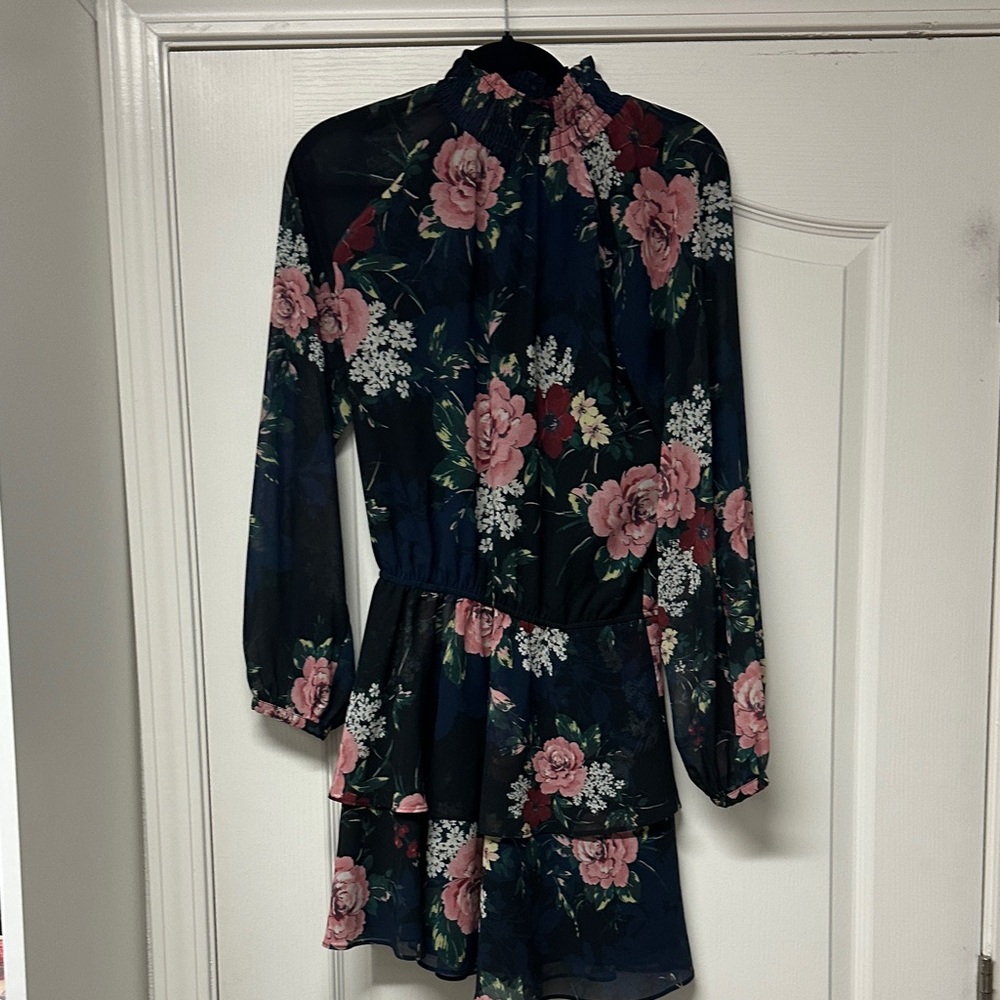 Yumi Kim Pink Floral Long Sleeve Dress